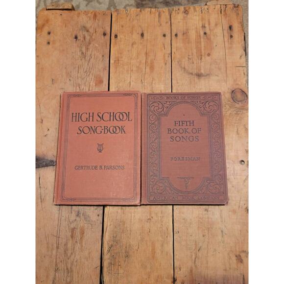 2 Vintage School Song books, High School, Book of Songs, 1920s Secular Religious - Picture 1 of 8